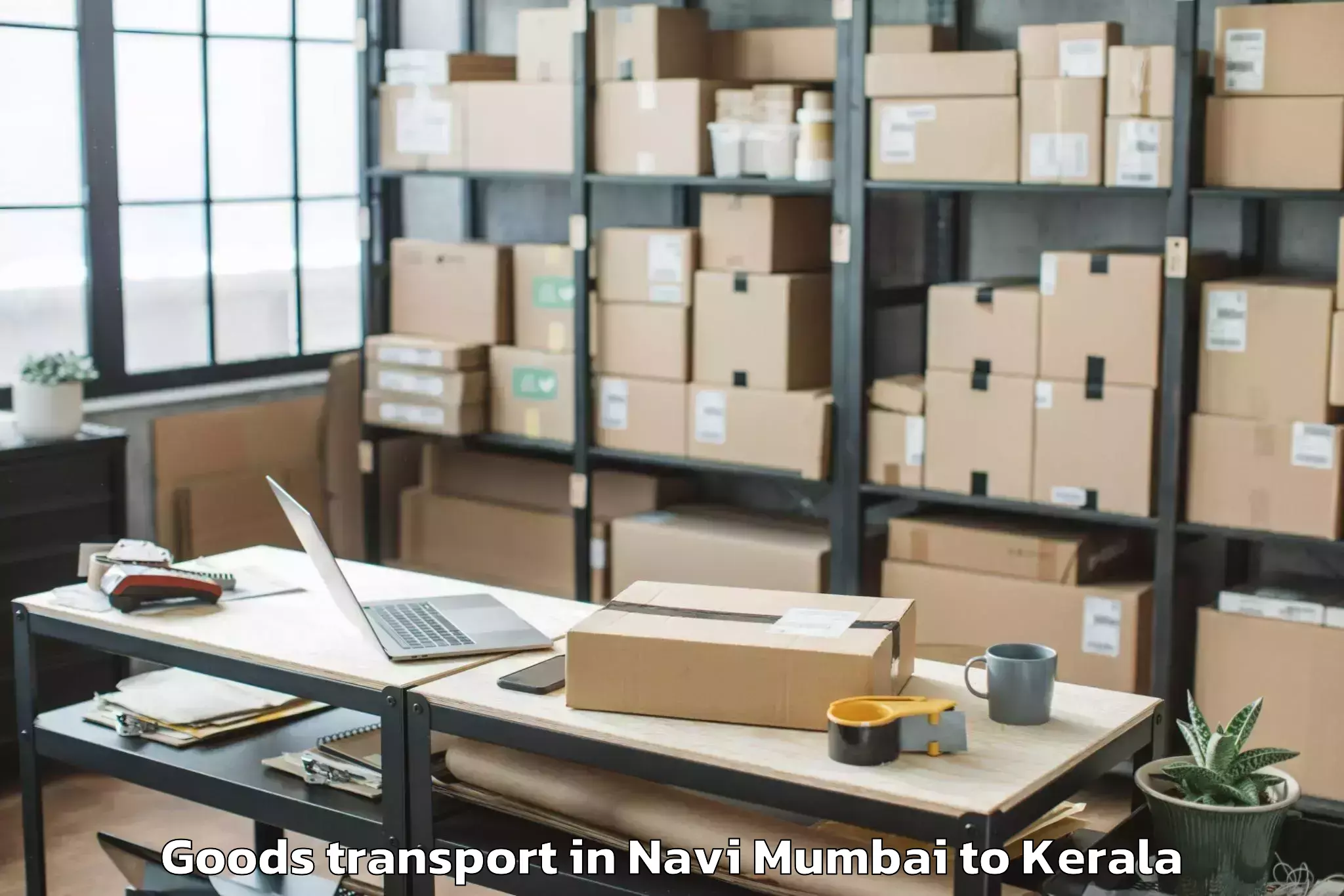 Navi Mumbai to Pappinissheri Goods Transport